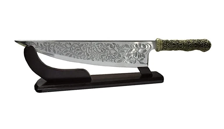 Faca Vorpal com suporte de exibição Alice Madness Returns faca cosplay com suporte - Imagem 1 de 4