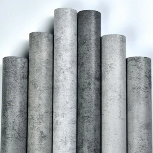 23"x118" Vinyl Grey Concrete Self Adhesive Wallpaper Peel and Stick Waterproof - Picture 1 of 66