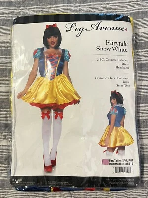 Vestido Disfraz Leg Avenue Cuento de Hadas Blancanieves Para Mujer Pequeño/Mediano Halloween Foto 1 de 2