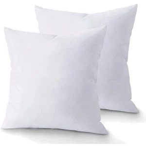 18 x 18 Throw Pillow Insert - Pack of 2 White, Down Alternative Pillow Insert... - Picture 1 of 10