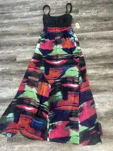 NWT! JESSICA SIMPSON COLLECTION STUNNING MULTICOLOR DESIGN LONG DRESS/GOWN Sz 10 - Picture 1 of 7