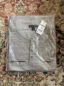inc international concepts Men’s Textured Jacquard Henley, Created For Macy’s - Picture 1 of 3