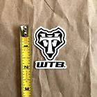 Wtb White Sticker Decal, 2" X 1.5", Original, New