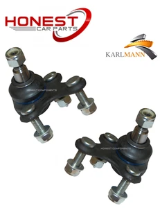 For VW PASSAT 2005> FRONT LOWER WISHBONE CONTROL ARM BALLJOINTS L&R X2 Karlmann - Picture 1 of 3