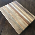 Handmade Reversible Wooden Cutting Board Hard Wood 15.5 X  11 3/8 X  7/8" Unique