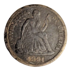 1891-P Sitzende Freiheit Groschen - Bild 1 von 2