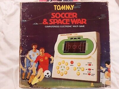 RARE Tommy Soccer & Space War Vintage Handheld Electronic Game #HG90