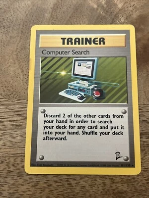 Computer Search (101/130) Base Set 2 - LP - 2000 - Nintendo - Rare - Pokemon TCG - Image 1 of 2