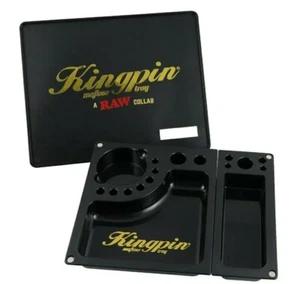 Kingpin® Mafioso Tray 3teilig Dreh Tablett Rolling mit Abdeckung ! Drehunterlage - Bild 1 von 4