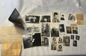 50er Jahre Taschen Fotoalbum mit Fotos und Ausschnitten Shiller Familie Veteran Korea - Bild 1 von 22