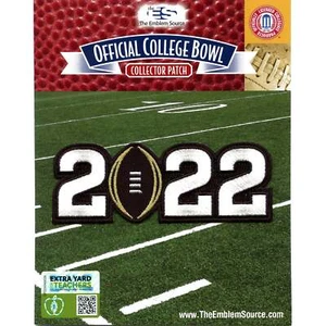 2022 College National Championship Game Jersey Patch Georgia Alabama - Picture 1 of 2