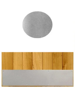 SATIN STAINLESS STEEL KICK PLATE WITH SCREWS DRILLED & CSK IMPERIAL SIZES - Picture 1 of 3