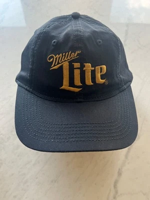 Sombrero Miller Lite Beer Vintage Años 90 Azul Marino Snapback Talla Única para Todos Foto 1 de 3