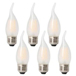 LED 40 Watt Chandelier Bulbs Standard Base Frosted Bulbs, Dimmable Filament 4... - Picture 1 of 6