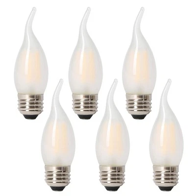 LED 40 Watt Chandelier Bulbs Standard Base Frosted Bulbs, Dimmable Filament 4... - Image 1 of 4