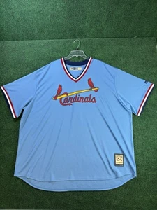 St.Louis Cardinals Majestic Coolbase Cooperstown Classic Replica Jersey 4XL NWOT - Picture 1 of 7