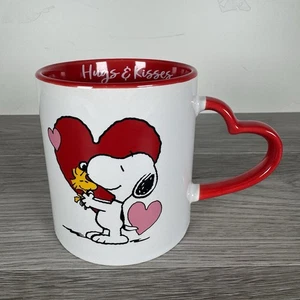 Peanuts Snoopy Woodstock Kaffeebecher Tasse 2022 Hugs & Kisses Herzgriff 16 Oz - Bild 1 von 8