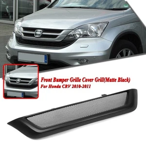 Car Front Bumper Upper Grille Mesh Grill For Honda CRV 2010-2011 Fiberglass - Picture 1 of 13