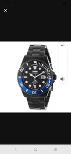 Invicta Mens Pro Diver 43mm Quartz BLACK DIAL Black Tone SS Watch 44713 NIB $199 - Picture 1 of 6