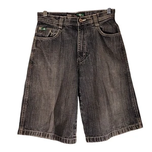 SouthPole vintage jean shorts boys 12 (27) in blue denim Y2K 90's baggy - Picture 1 of 8
