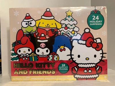 Calendario de Adviento Holiday Friends de Hello Kitty 48 Piezas 18 Figuras Edición 2024 Foto 1 de 2