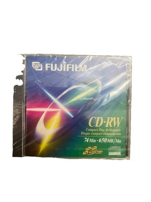 New Sealed FujiFilm CD-RW 650 MB 74 Min Compact Disc Recordable 4x Multispeed - Image 1 of 2