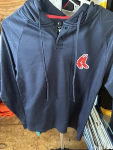 Men's Navy Boston Red Sox Pullover Hoodie Small Sweatshirt Baseball MLB - Picture 1 of 6