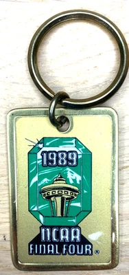 1989 NCAA Basketball Final Four Seattle Souvenir Keychain Metal - Image 1 of 4