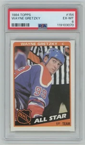 1984-85 Topps Wayne Gretzky PSA 6 Edmonton Oilers #154 - Picture 1 of 2