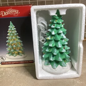 Lemax Dickensvale ~ Porcelain Lighted Christmas Tree ~ 8” Tall - New In Box - Picture 1 of 2