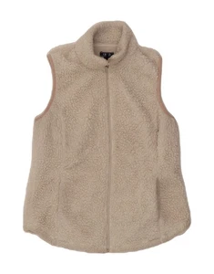IZOD Womens Fleece Gilet UK 10 Small White Polyester DS22 - Picture 1 of 4