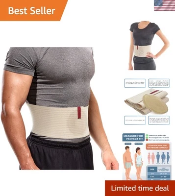 Aglutinante abdominal L/XL - Almohadilla de soporte extraíble para el cuidado eficaz de la hernia Foto 1 de 4