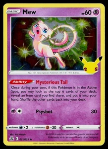 Mew 011/025 Celebrations Holo Rare #2 - Picture 1 of 2