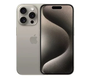 Apple iPhone 15 Pro 6.1" 5G SIM Free 128GB Natural Titanium Ex-Demo C Grade - Picture 1 of 4