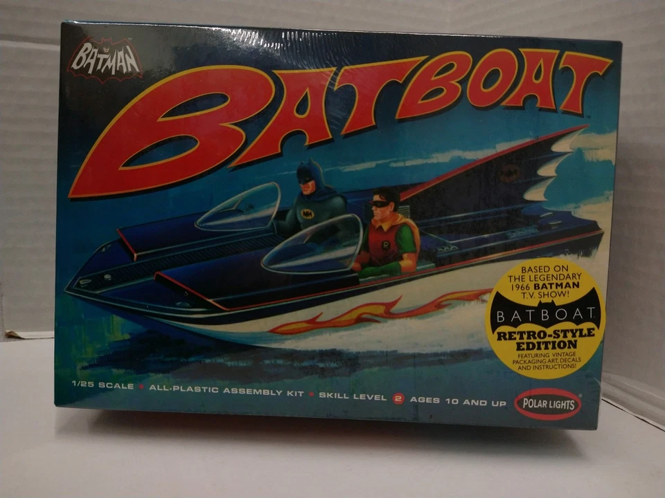 Kit Modelo Plástico Batboat Batman Luces Polares #823 Escala 1/25 Foto 1 de 1