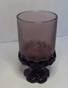 Vintage Franziskaner Madeira Pflaume Wein/Saft Glas 1972-76 Boho Stil 5,5" - Bild 1 von 8