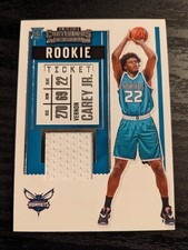 2020-21 Contenders Basketball Vernon Carey Jr. Rookie Ticket Patch/Jersey RS-VCJ