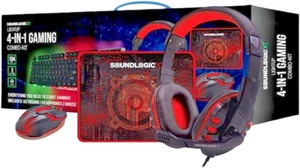 Keyboard with Mouse Combo Mice Gaming Headphone Earphone Illuminated Wired USB - Picture 1 of 9