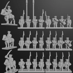 96x 6mm/1:300th  Hanoverian Line Infantry (Turner Miniatures) - Picture 1 of 1