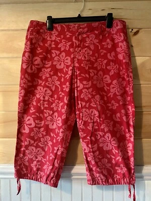 Capris cargo de algodón recortado floral talla 15 de colección So... Foto 1 de 4