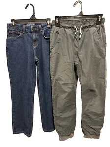 Boys Cat & Jack Size 10 Jeans & Size 12 Lined Lot Of 2 Pants - Picture 1 of 24