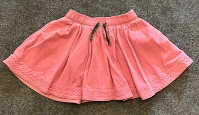 MINI BODEN Twirly Skirt Pink Corduroy Age 5-6 Years Pockets - Image 1 of 4