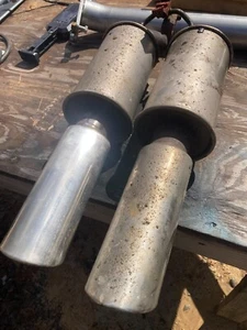 06-09 LAND RANGE ROVER SPORT SUPERCHARGED PAIR EXHAUST MUFFLERS w/TIPS OEM L320 - Foto 1 di 10