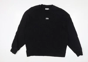 Topman Mens Black Cotton Pullover Sweatshirt Size L - Picture 1 of 10