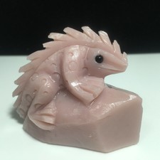 Natural Quartz Powder AustralianTreasure SpeCimen,Hand Carved,Lizard HealingJK10