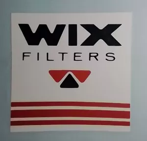 WIX FILTERS - Vintage 1960βs 70s Racing Decal Vinyl Sticker 4x4 Square NOS π₯ - Picture 1 of 6