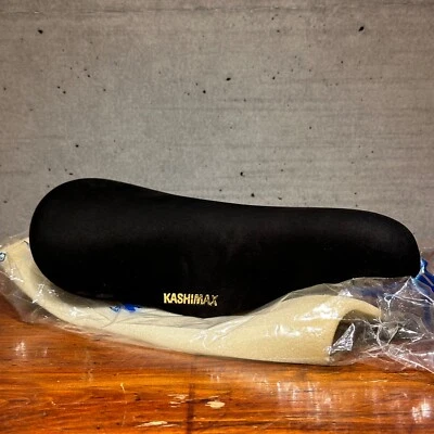 KASHIMAX  Five Gold Black Genuine Suede BMX Seat Track/Road Bike Saddle NEW 4P - Image 1 of 4