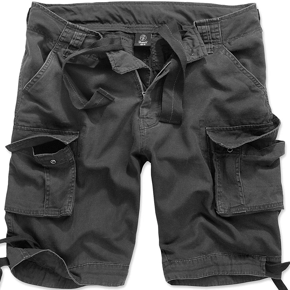 Pantalones Cortos Brandit Urban Legend Para Hombres Ejército De Colección Pantalones de Seguridad Policía Cargos Negros Foto 1 de 1