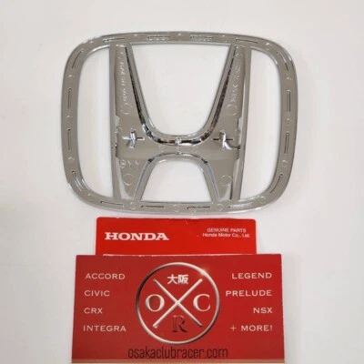 12-13 COUPLE/2022-24 Honda Civic.EV Front Emblem Grille Badge 75700-TF0-901 NEW Foto 1 de 4