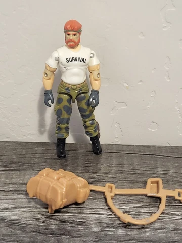 G.I. Joe ARAH Stuart Outback Selkirk 1987 Action Figure Near Complete BP #4 Cover